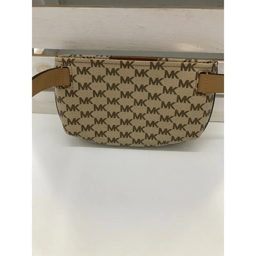 MICHAEL KORS, TAN, BROWN LARGE, (LARGE BELT SIZE) FANNY PACK